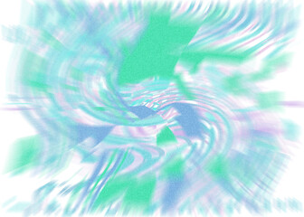 Fototapeta premium An abstract transparent iridescent color blur design element.