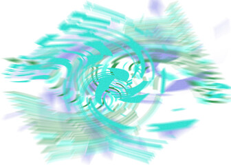 An abstract transparent iridescent color blur design element.