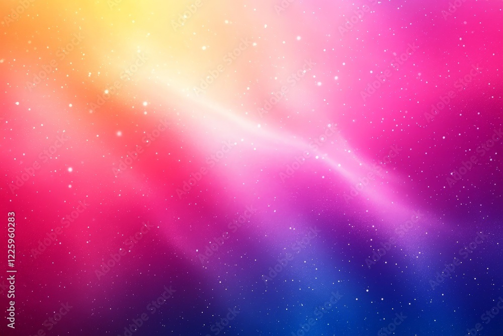 Aufkleber beautiful abstract display of colorful lights and stars in the night sky creating a vibrant cosmic a