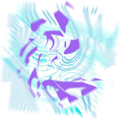 Fototapeta premium An abstract transparent iridescent color blur design element.