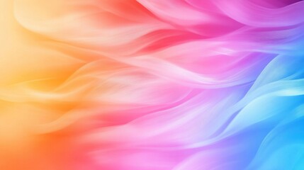 Vibrant Gradient Waves of Colorful Flowing Abstract Background for Artistic Design and Textures