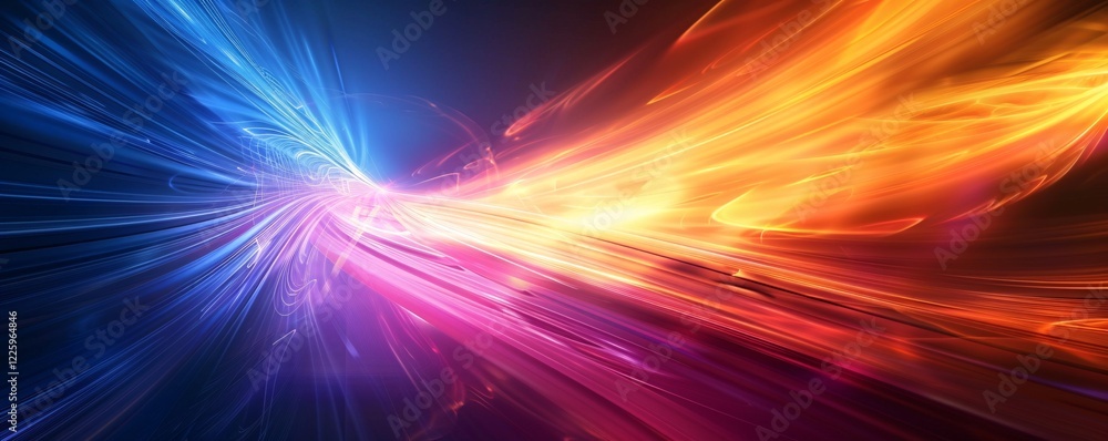 Poster abstract background showing a colorful energetic explosion of light