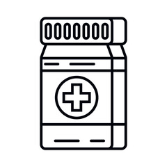 Obraz premium medicine bottle illustration