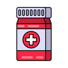 Fototapeta premium medicine bottle illustration