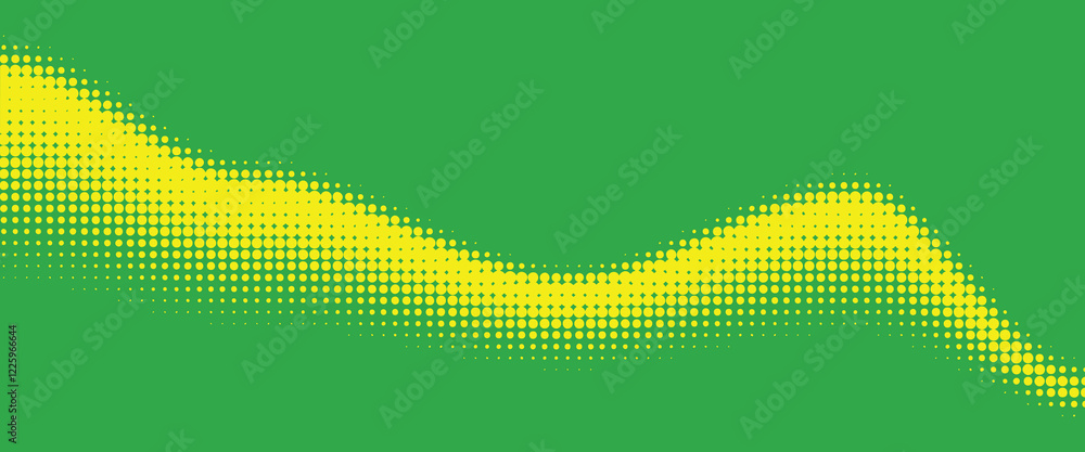 Aufkleber dots halftone yellow green color pattern gradient texture background.