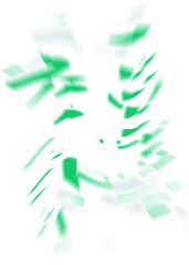 Obraz premium An abstract transparent iridescent color blur design element.