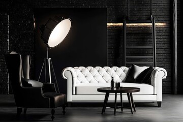 Bright lighting sets the mood for an inviting photo shoot.