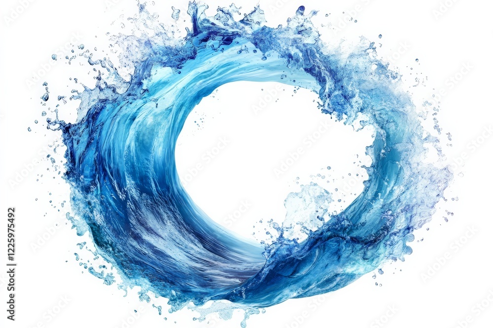 Poster dynamic wave formation capturing the essence of ocean energy and motion