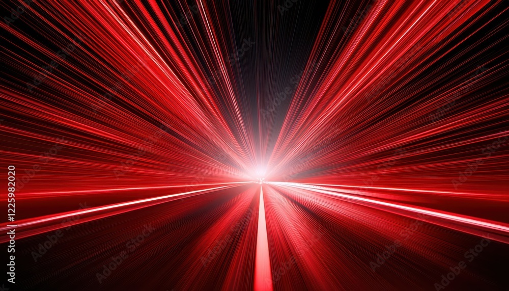 Poster vivid red line speed motion background capturing the thrill of fast movement, with an energetic and 