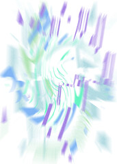 An abstract transparent iridescent color blur design element.