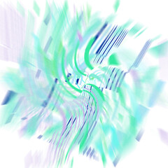 An abstract transparent iridescent color blur design element.