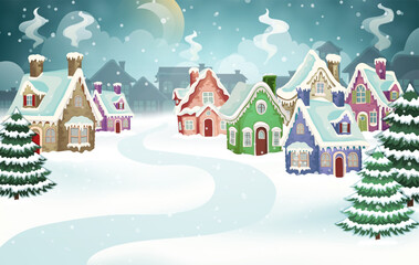 snowy village