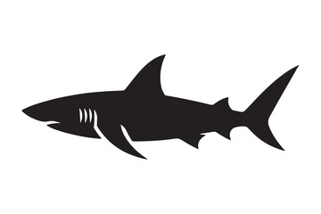Naklejka premium shark silhouette