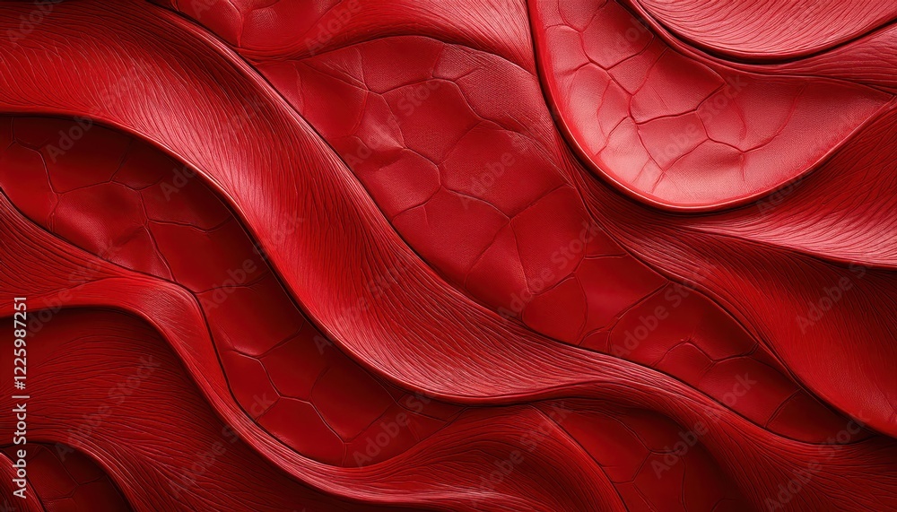 Poster vibrant red abstract textures creating a striking canvas of color and depth, showcasing layers of in