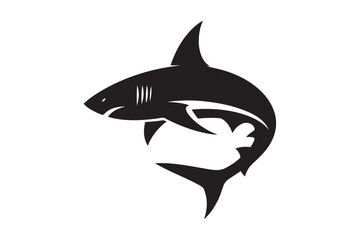 Obraz premium shark silhouette