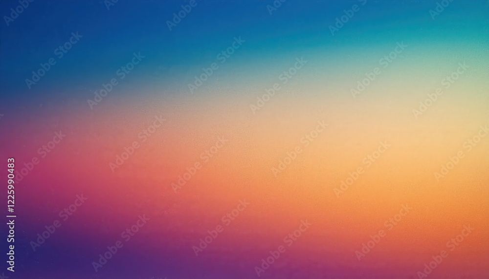Poster vintage retro grainy image featuring a gradient background with a textured grain effect, capturing a