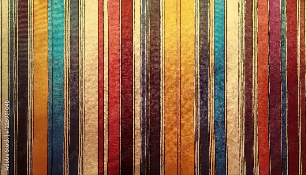 Poster vibrant retro striped abstraction a colorful symphony of textures and patterns, showcasing a rhythmi