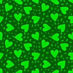 Valentine hearts seamless 14 February love pattern for wrapping paper