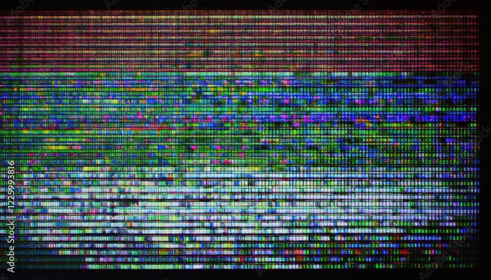 Poster vintage tv glitch artistry exploring the intersection of digital and analog worlds through a retro r