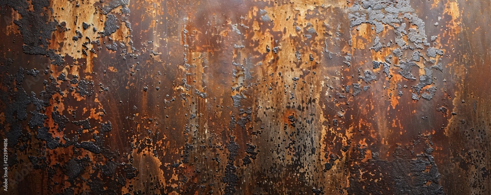Aufkleber abstract industrial background with rust and corrosion on a metal surface