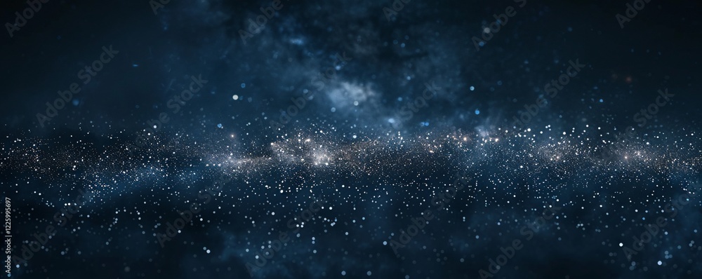 Aufkleber deep space galaxy showing billions of stars and nebula clouds across the universe