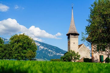 The Eglise Saint-Martin is a stunning church in Bex, Switzerland, known for its medieval...