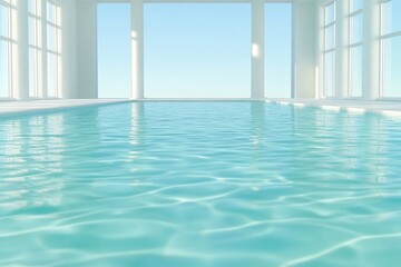 Obraz premium An elegant depiction of a swimming pool. Generative AI
