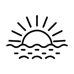 Obraz premium Sunrise Icon