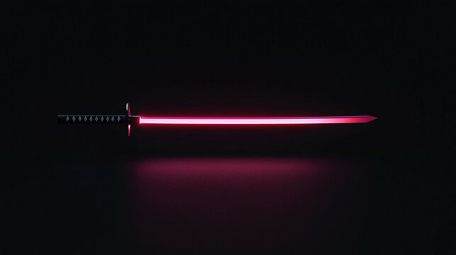 Dramatic Long Exposure of a Sword Swallower's Performance