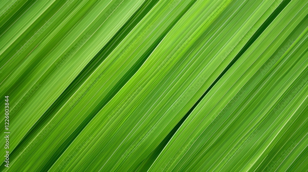 Poster discover the serene beauty of horizontal green leaf textures, perfect for creating calming backgroun