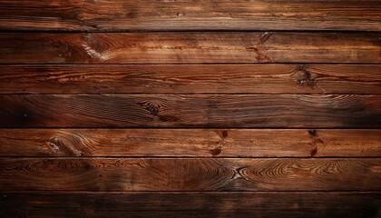 Naklejka premium Warm Textured Rustic Wood Wall Showcasing Natural Imperfections in a Cozy Cabin Setting, Capturing Authentic Country Charm.