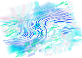 Fototapeta premium An abstract transparent iridescent color blur design element.