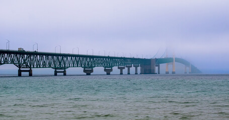 Fototapeta premium Mackinac Bridge Northern Michigan landmark