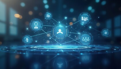 Obraz premium modern ai systems and neural networks concept