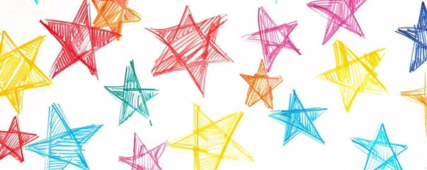 Vibrant felt tip pen artwork creating a lively backdrop