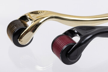 Derma roller for medical micro needling therapy. Tool also known as: Dermaroller, mesoroller,...