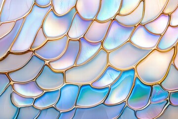 Close-up view showcasing the intricate textures and iridescent jewel tones of an abalone shell highlighting pastel colors