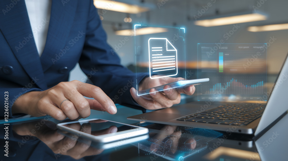 Poster Secure Your Data: Advanced Mobile & Cloud Solutions for Effortless Document Sharing and Streamlined Digital Workflows. Boost Productivity with Secure File      