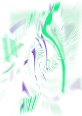 An abstract transparent iridescent color blur design element.