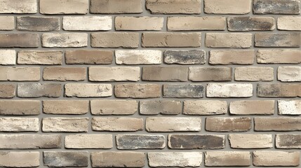 Obraz premium Rustic Brown Brick Wall Texture Seamless Pattern Background