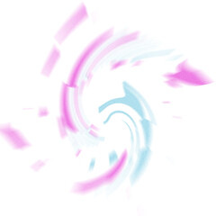 Fototapeta premium An abstract transparent iridescent color blur design element.
