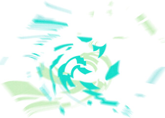 An abstract transparent iridescent color blur design element.