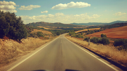  Reflecting Speed: A Glimpse of Nature Through the Car Mirror