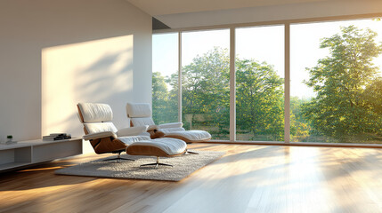 Sophisticated Living: A Large Luxury Modern Interior with Bright, Open Spaces