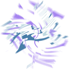 An abstract transparent iridescent color blur design element.