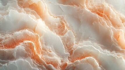 Abstract Orange and White Marble Stone Texture