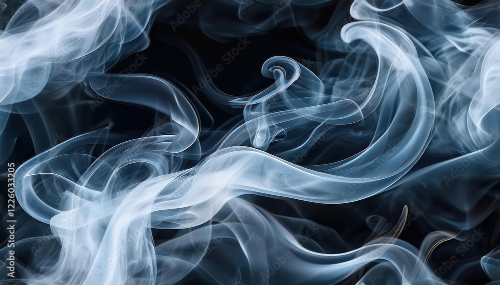Poster Mesmerizing Seamless Light Smoke Pattern with Soft Wispy Textures Creating an Atmospheric Background Abstract Artwork for Design and Visual Communication