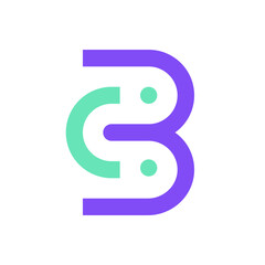 Letter B people minimal modern logo design