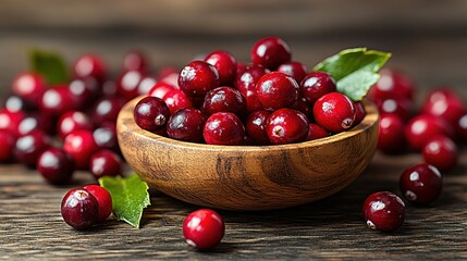 A Bowl of Cranberries: Rustic Still Life Photography