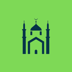 simple icon of islamic mosque